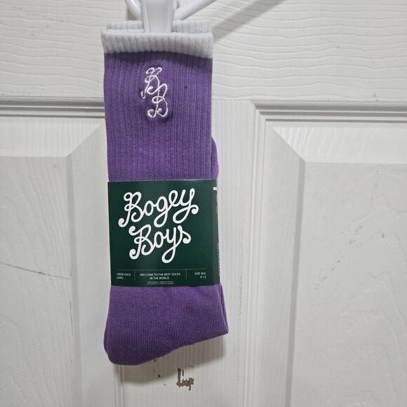 Bogey boys by macklemore socks mens size m/l 9-12 essential grape jam crew long - Picture 2 of 7
